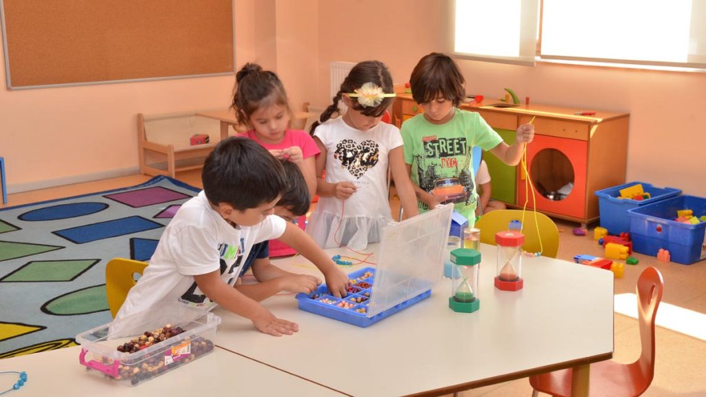 Bahçeşehir Kampüsü Anaokulunda çocuklar...
