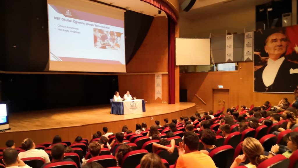 Ulus Kampüsü Ortaokul 5-6-7-8. sınıf öğrencilerimiz, teknoloji kullanımında sahip oldukları haklar...