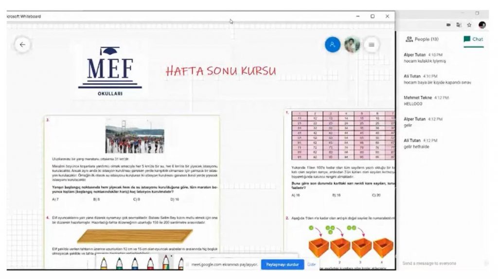 MEF Okulları olarak örgün eğitime verilen zorunlu arada öğrencilerimizin eğitim - öğretim sürecimizdeki...