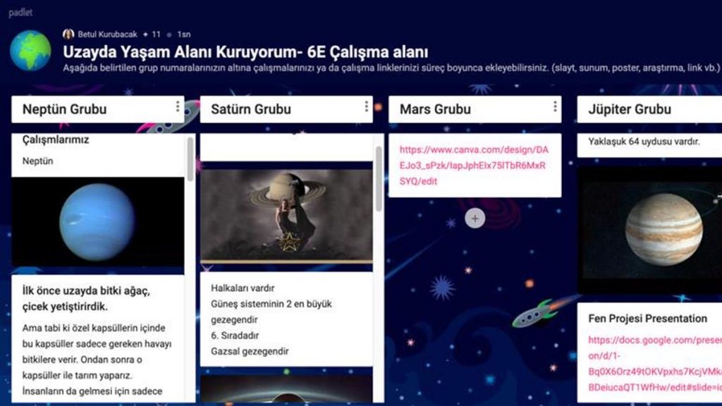 Ulus Kampüsü Ortaokul 6. sınıf öğrencilerimiz ile “Uzayda Yaşam Alanı Kuruyorum” başlığı...