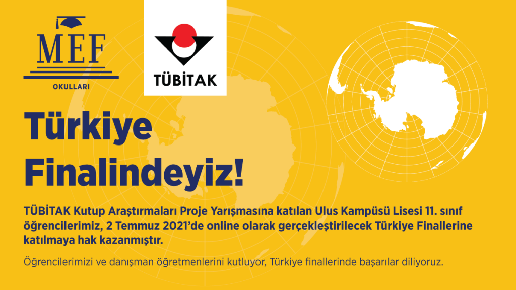 TÜBİTAK Kutup Araştırmaları Proje Yarışmasına katılan Ulus Kampüsü Lisesi...